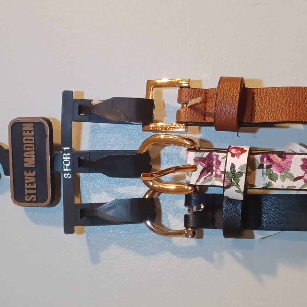 Steve Madden belts, 3 for 1, size XL.